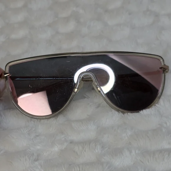Rag & Bone Pink Shield Sunglasses - Picture 14 of 16